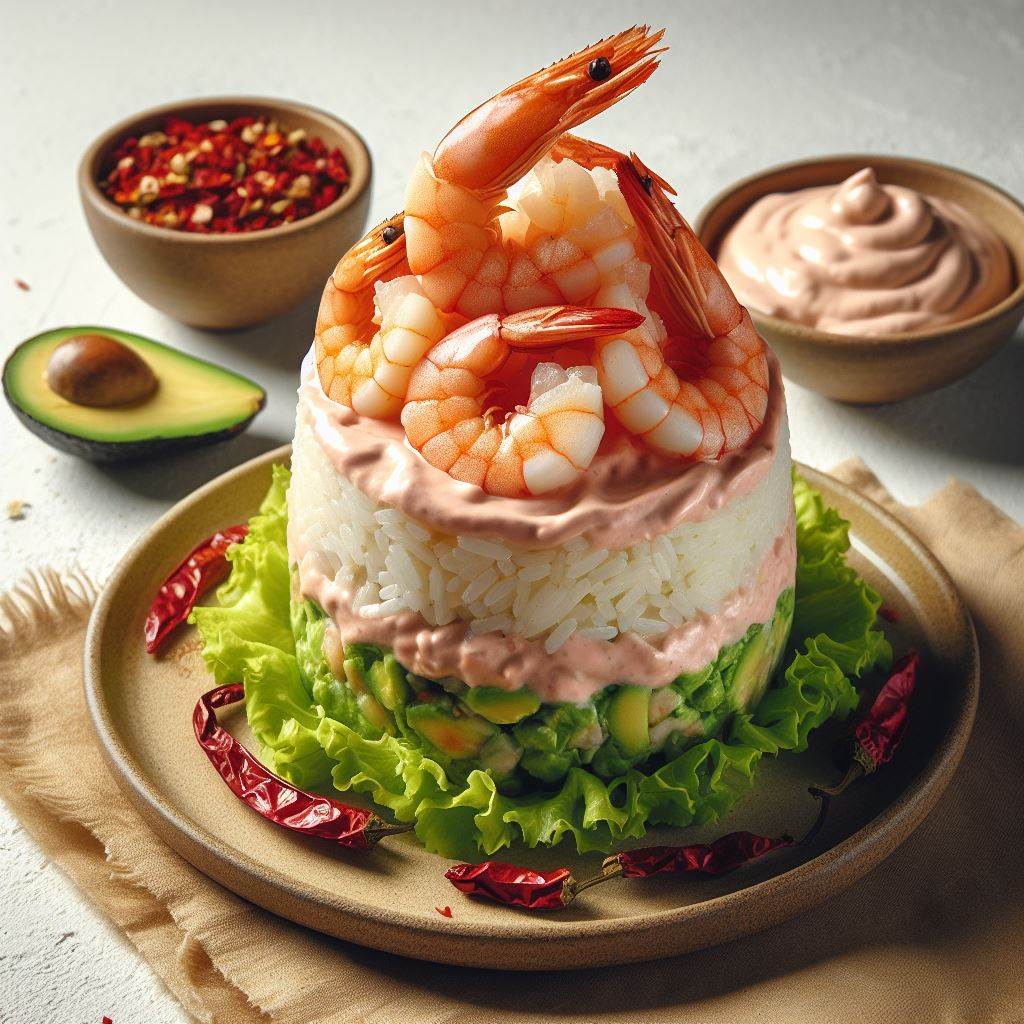 Timbal de langostinos