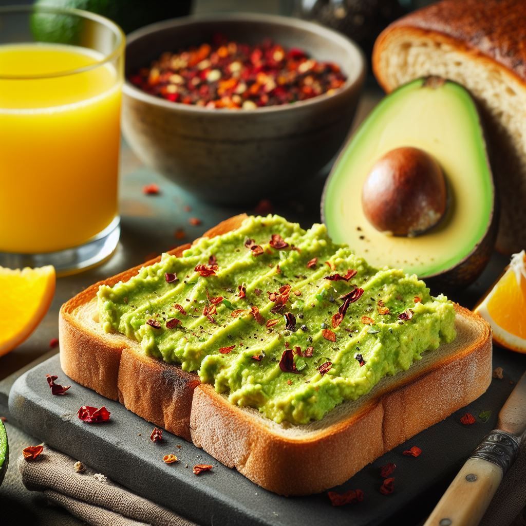 Tosta de aguacate con escamas Dulce