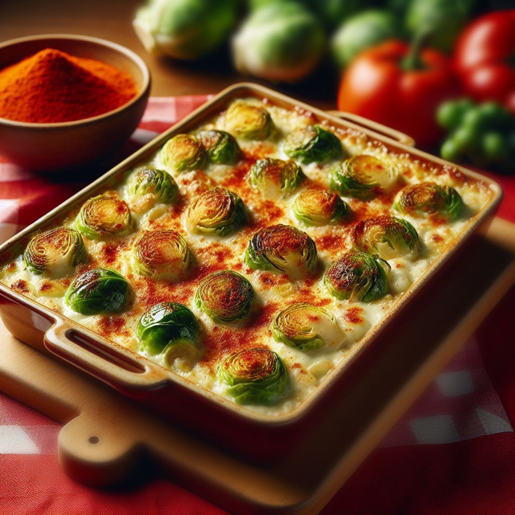 Coles de Bruselas Gratinadas al Horno con Bechamel