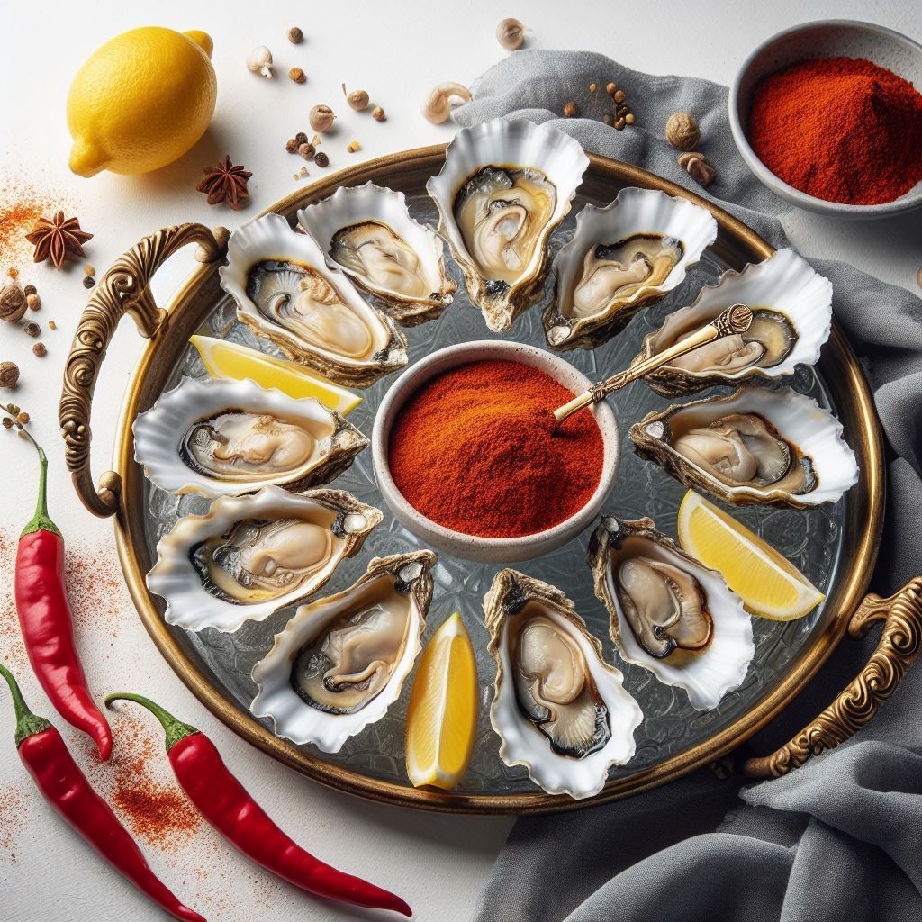 Ostras con Limón y Pimentón Picante