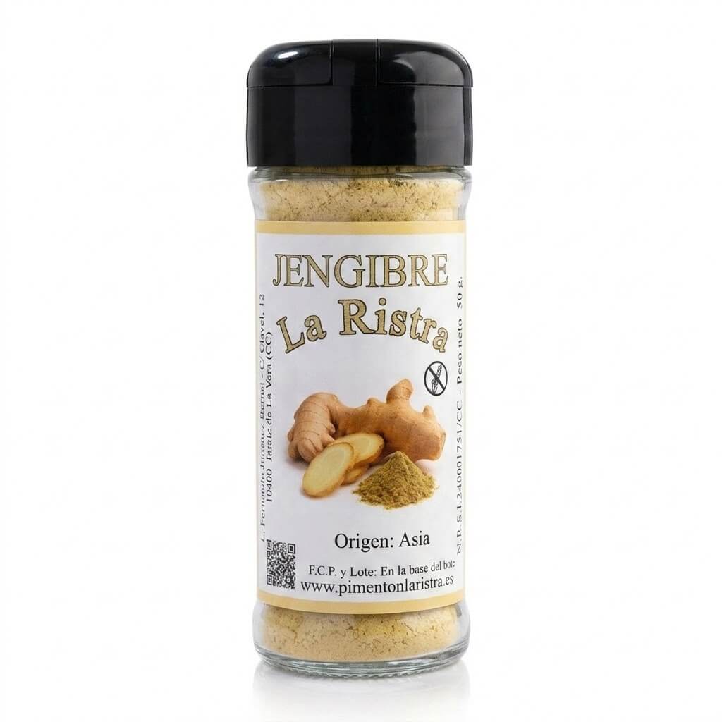 Bote de jengibre molido de 50 g de La Ristra